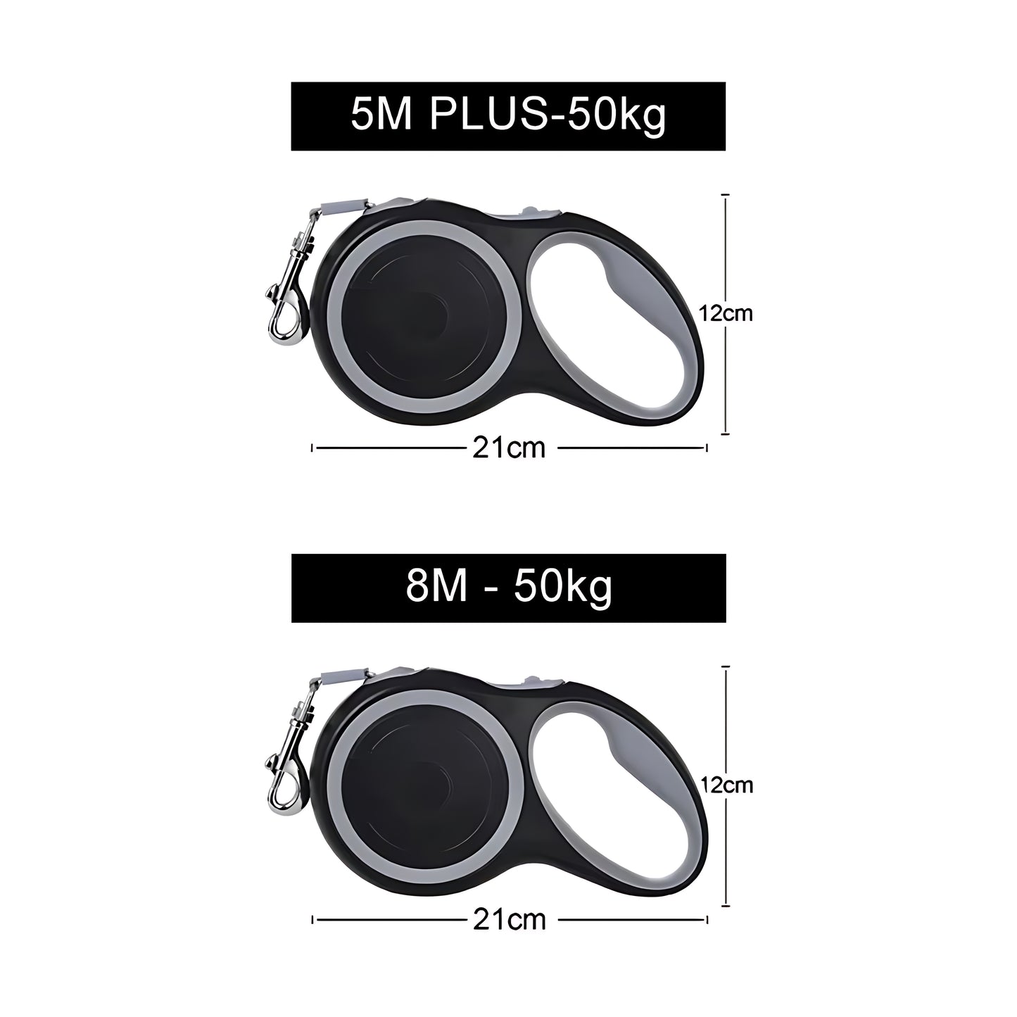 Retractable Dog Walking Lead – Heavy Duty Extendable Leash 5m / 8m